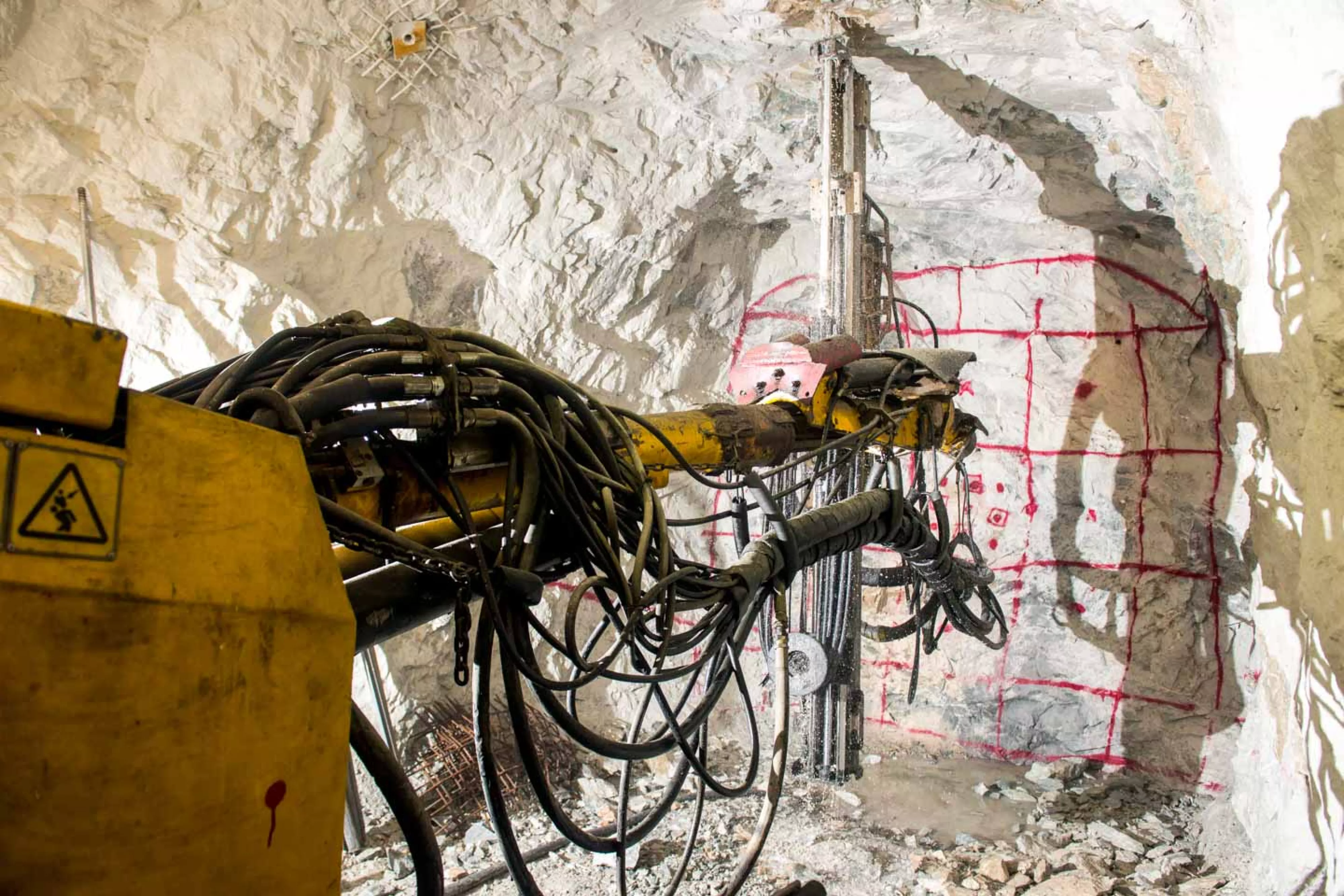 Gold mining underground machinery