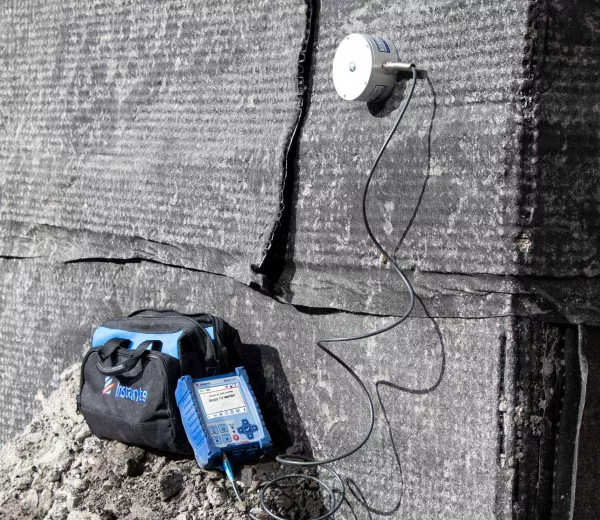 Micromate installed on wall in the field