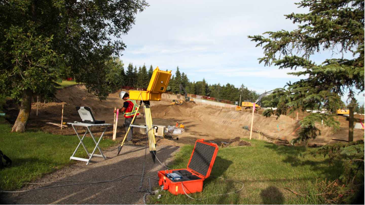 Construction site in Edmonton, Canada