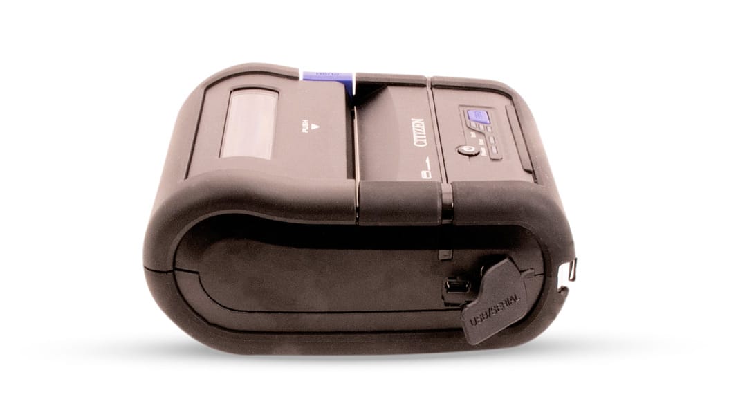Micromate Printer Front View With Paper