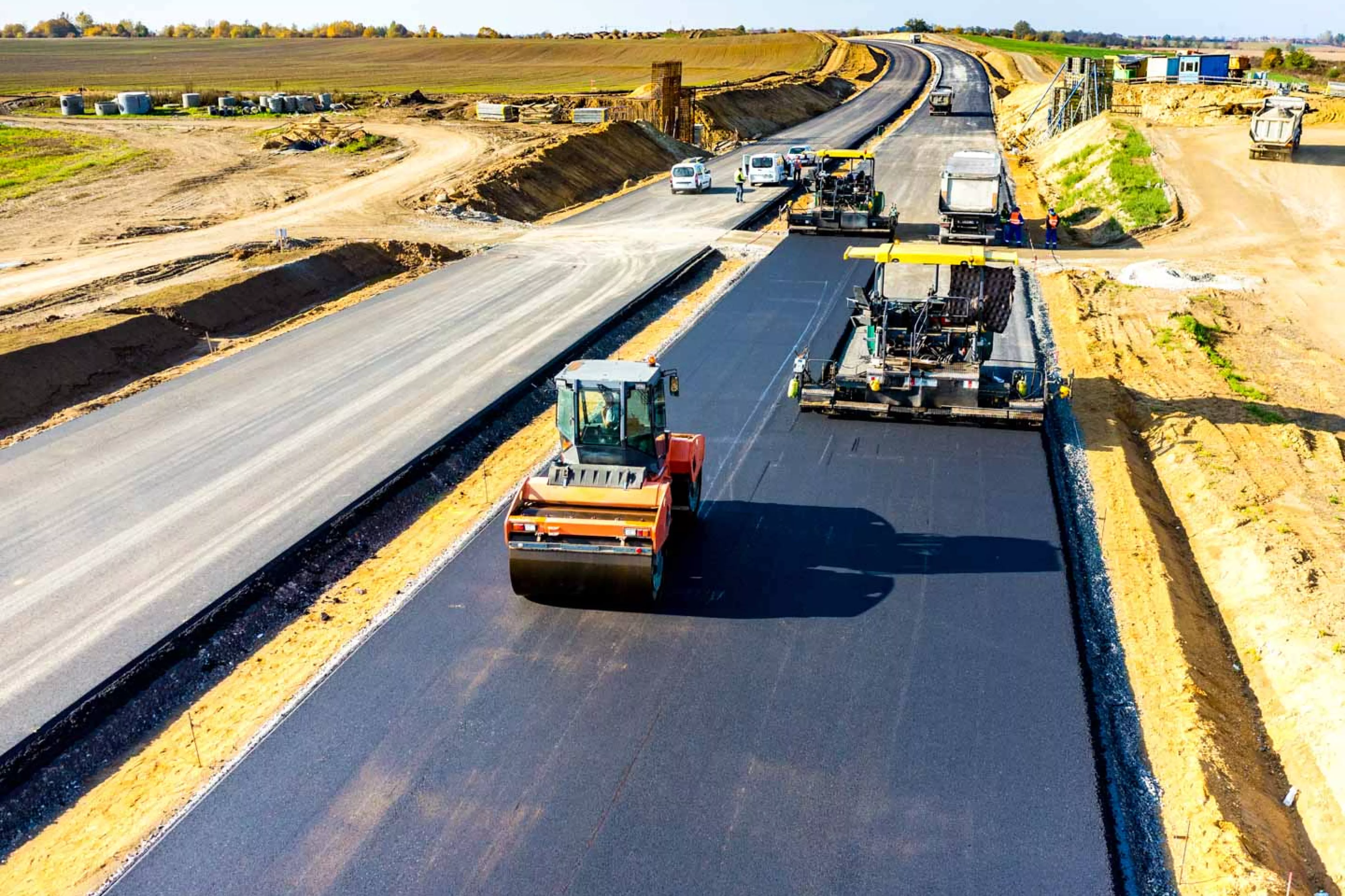 New road construction for civil project