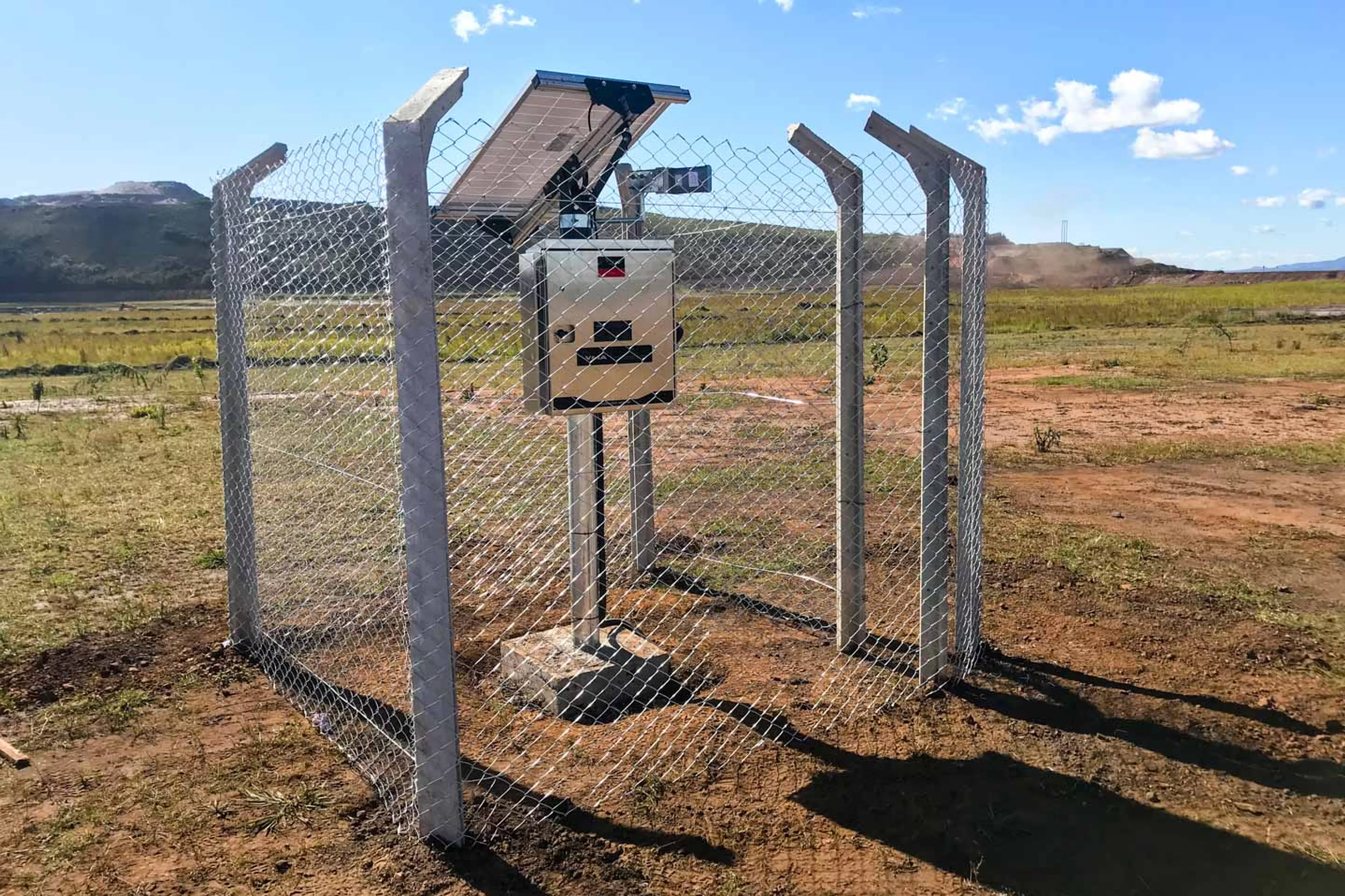 Remote monitoring enclosure in field