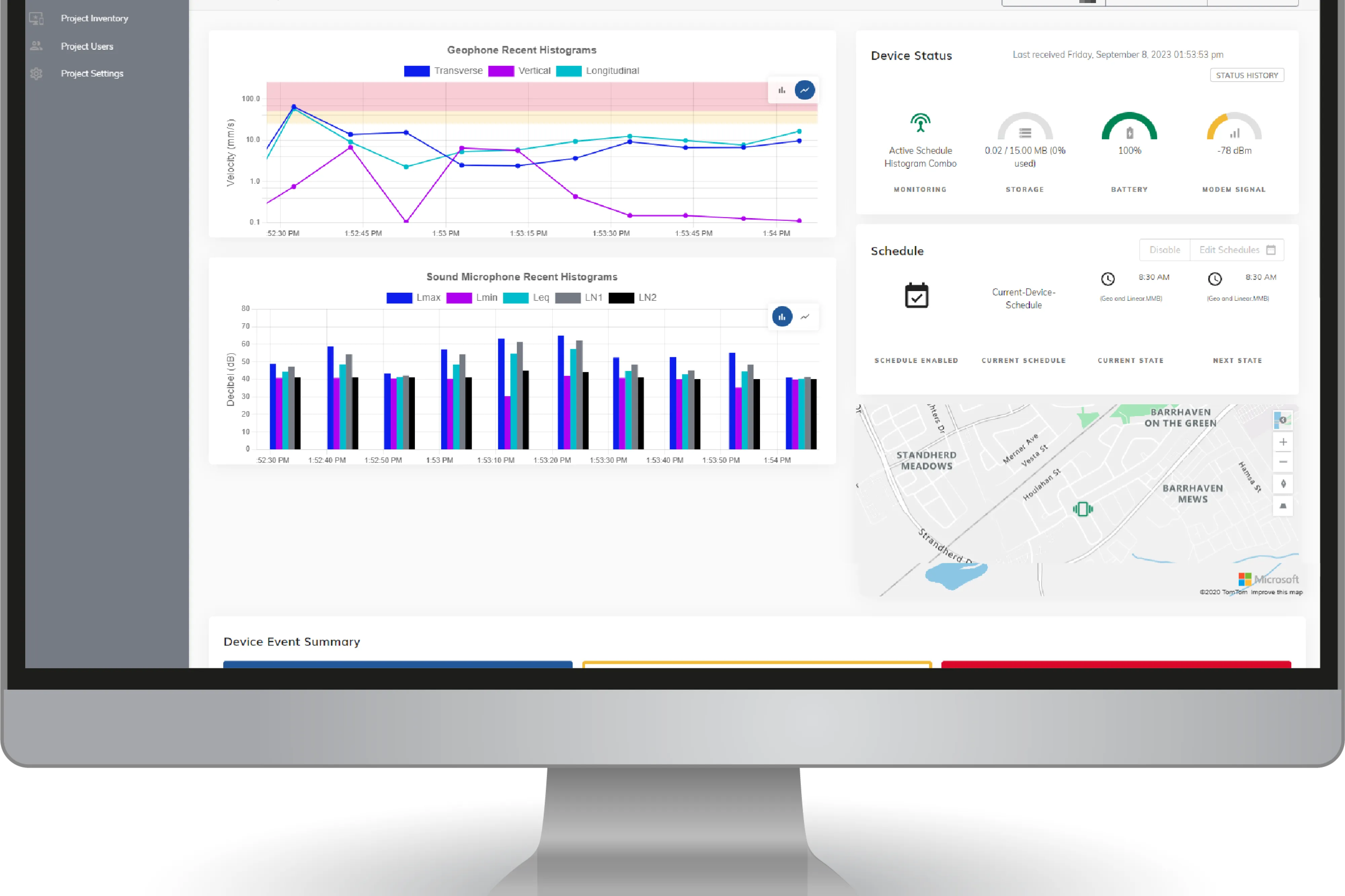 Live Data on Computer