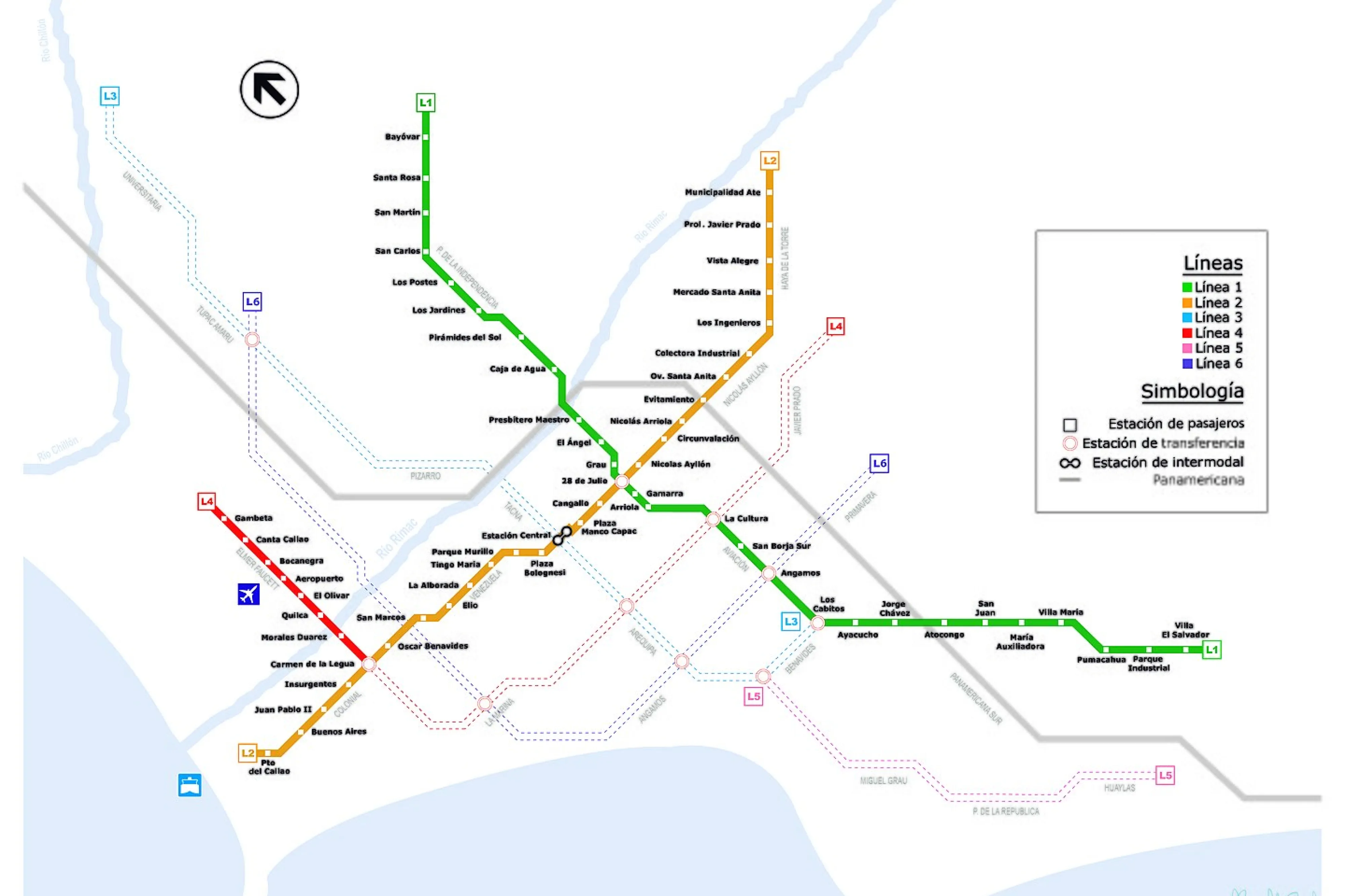 Map of the Subway in Lima, Peru Courtesy: AATE (Autoridad Autoridad Autónoma del Sistema Eléctrico de Transporte Masivo)