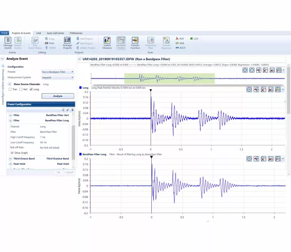 THOR Advanced user interface with graphs
