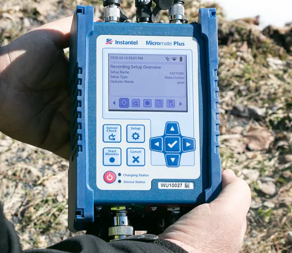 Holding a Micromate Plus