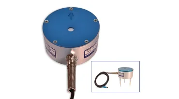 Micromate DIN Geophone with an insert image that includes the spikes