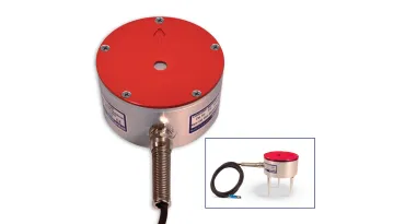 Micromate Swedish Pile Driving Geophone with an insert that shows the spikes