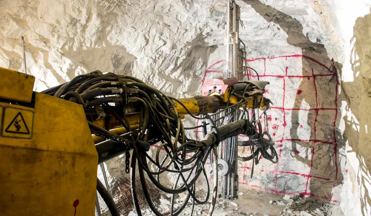 Gold mining underground machinery