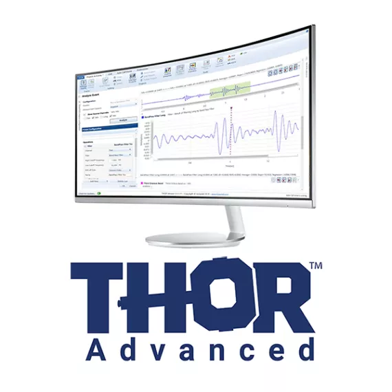 THOR Advanced displayed on monitor with logo below